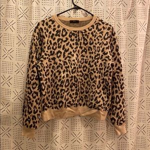 Leopard jcrew sweater
